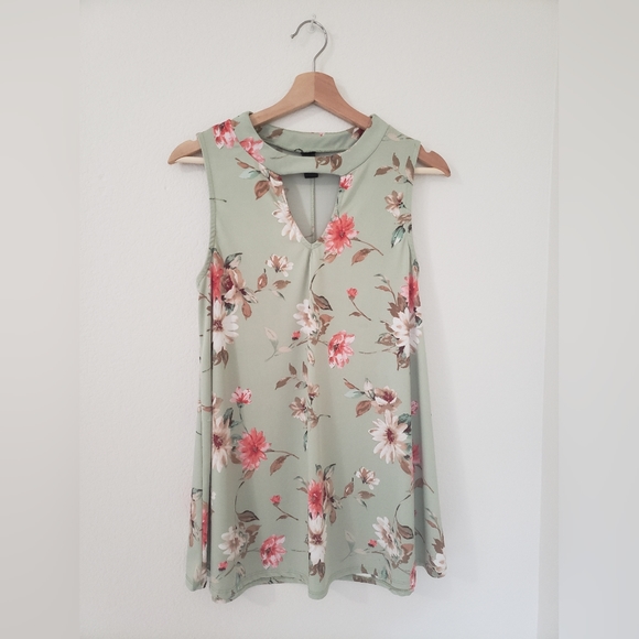 Agnes & Dora Tops - Women's Agnes & Dora Sage Green Tunic Tank